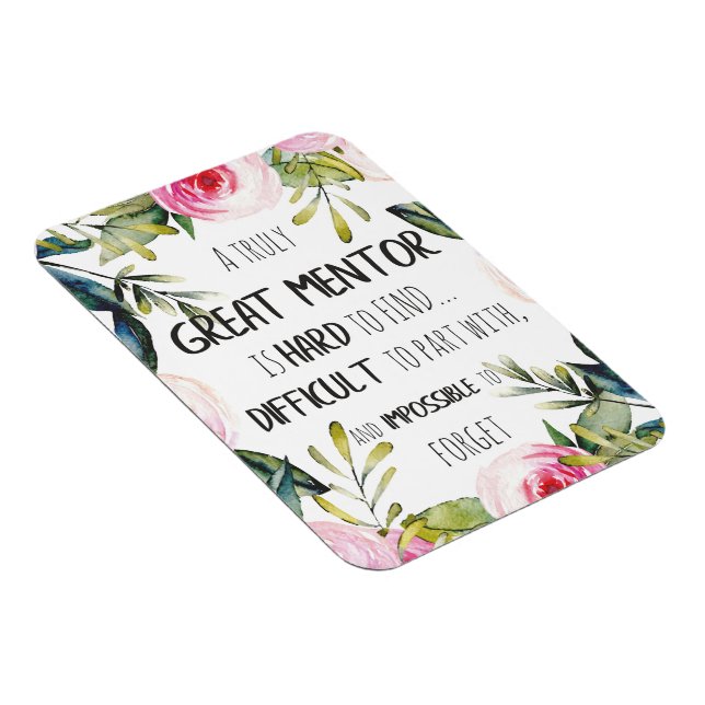 Ímã Citação de Apreciação do mentor de presente do Exc (Lado Direito)