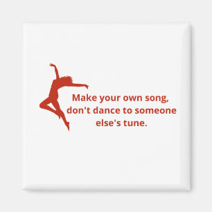 Imã Citação de "dança" inspiradora