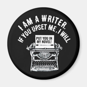 Imã Citação de Escritor Humoroso