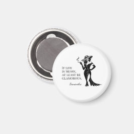 Imã Citação de Estilo Glam Personalizado em Design