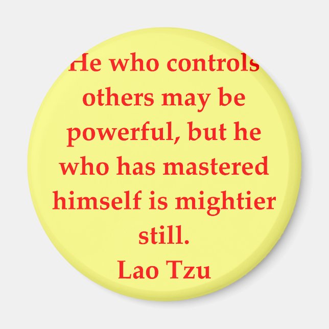 Imã Citação de excelente Lao Tzu (Frente)