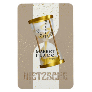 Ímã Citação de Filosofia Introduzida pela Arte Dourada