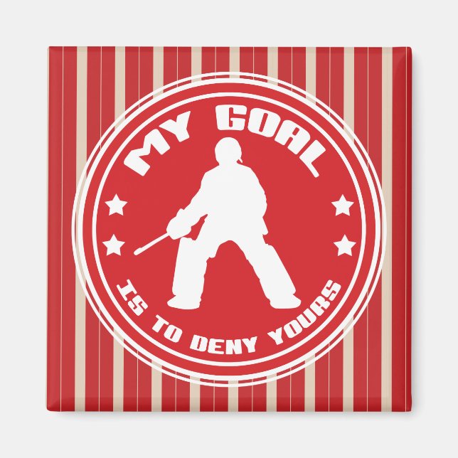 Imã Citação de Goalie de Hóquei em Campo (Frente)