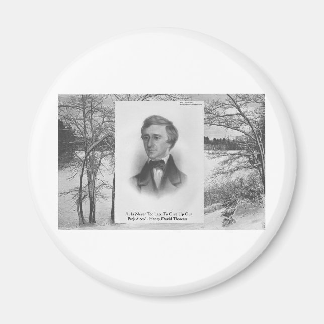 Imã Citação de Henry David Thoreau (Frente)