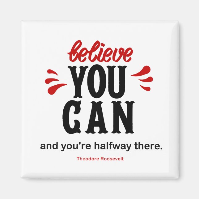 Imã Citação de Inspiração (Frente)