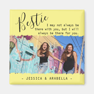 Imã Citação de Melhor Amiga Foto Personalizada BFF Mod