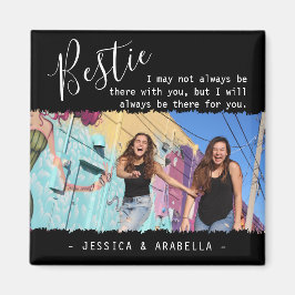Imã Citação de Melhor Amiga Foto Personalizada BFF Mod