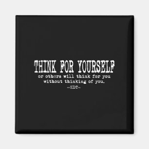 Imã Citação de Motivação Inspiradora - Pense por Você