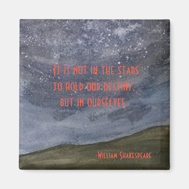 Imã Citação de Shakespeare Hamlet (Frente)