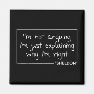 Imã Citação de Sheldon Engraçada de Aniversário Nome P