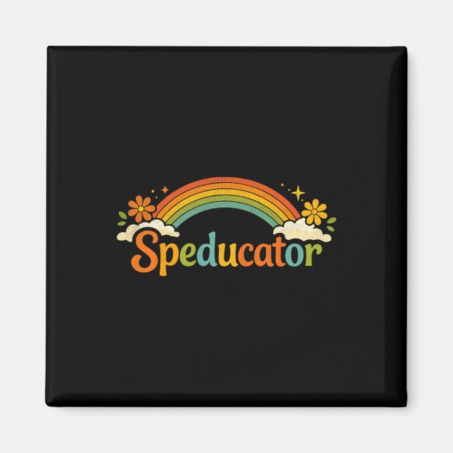 Imã Citação de Speducator Engraçado Professor de Educa (Frente)