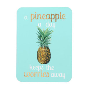 Ímã Citação de Vida do Pineapple