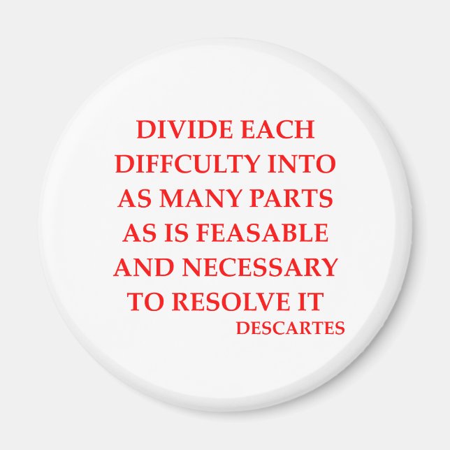 Imã Citação DESCARTE (Frente)