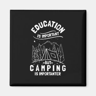 Imã Citação Divertida de Camping