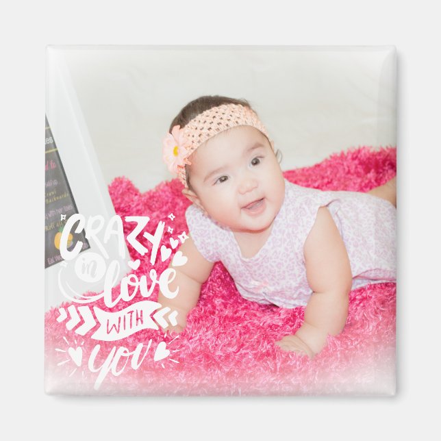 Imã Citação do dia do Namorados de fotos do bebê (Frente)