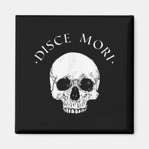 Imã Citação do Estoico de Filosofia Disce Mori Skull S
