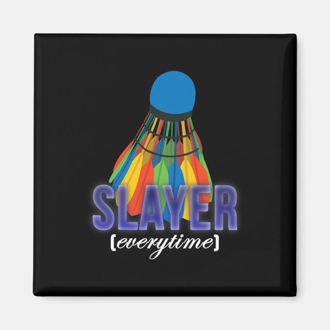 Imã Citação do Jogador de Badminton do Shuttle (Frente)