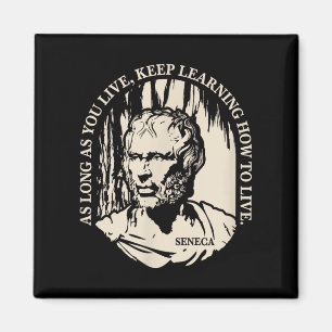 Imã Citação Do Seneca Motivativa Sobre Vida E Aprendiz