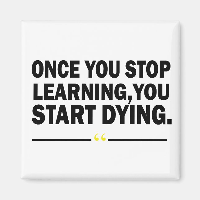 Imã Citação dos professores de aprendizagem motivacion (Frente)