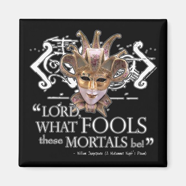 Imã Citação dos Sonhos da Noite de Verão (Frente)