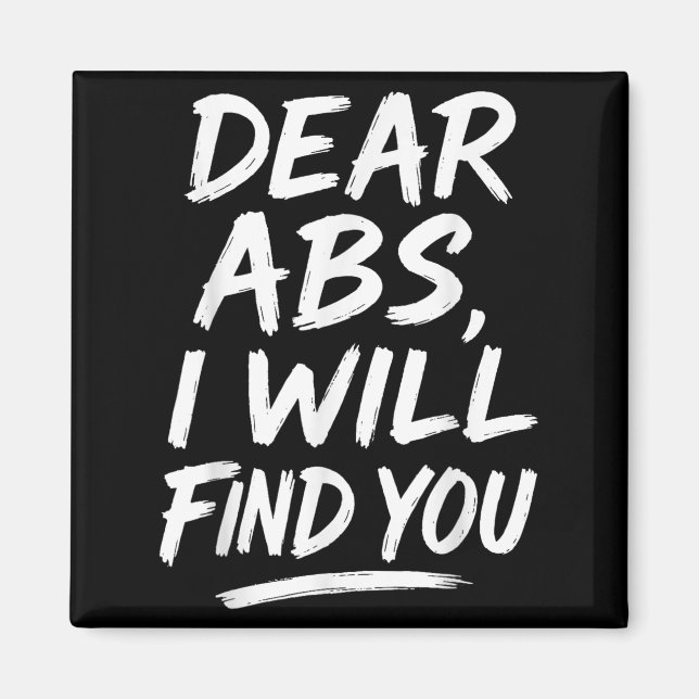 Imã Citação engraçada de Abs queridos para amantes de  (Frente)