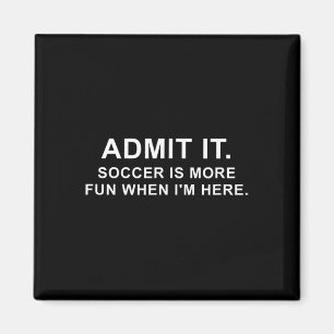 Imã Citação engraçada de futebol Admite.