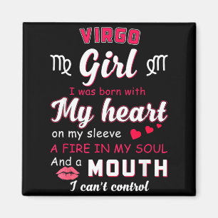 Imã Citação engraçada de garota de Virgem com signo do
