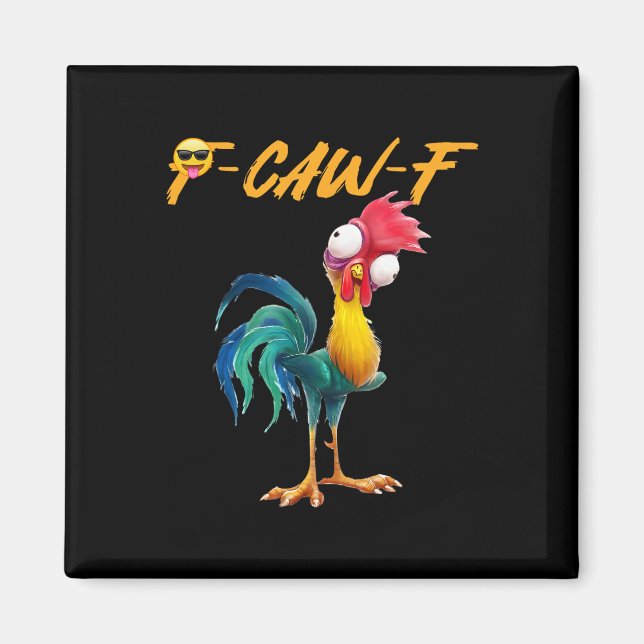 Imã Citação engraçada de humor de frango meme de galo  (Frente)
