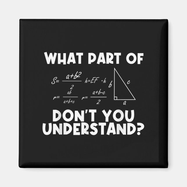 Imã Citação engraçada de matemática Matemática Querido (Frente)