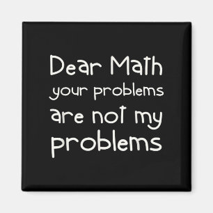 Imã Citação engraçada de matemática Querida matemática