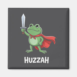 Imã Citação engraçada de meme de espada Huzzah Cavalei