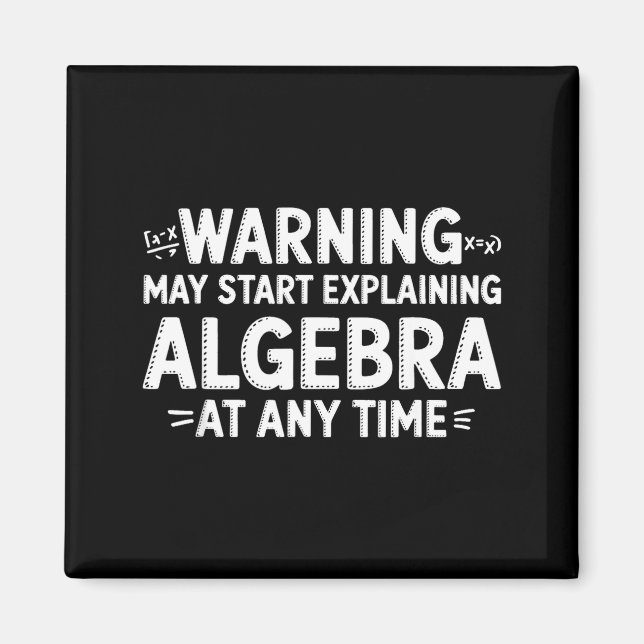 Imã Citação engraçada de professor de matemática pode  (Frente)