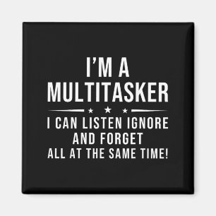 Imã Citação Engraçada Ditado Divertido Multitarefa