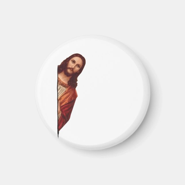 Imã Citação Engraçada Jesus Meme, Eu Vi Aquilo Jesus  (Frente)