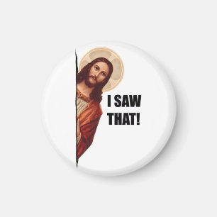 Imã Citação Engraçada Jesus Meme, Eu Vi Aquilo Jesus