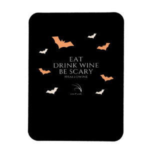 Ímã Citação Hallowine Halloween Comer Beber
