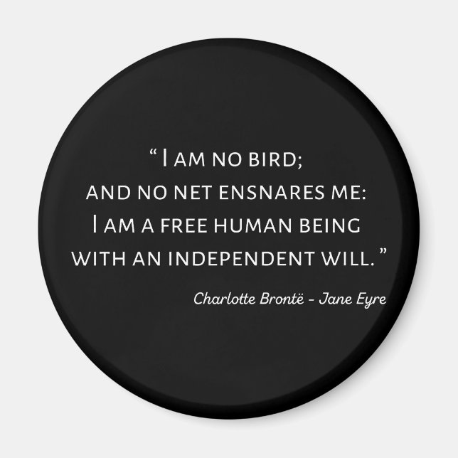 Imã Citação II de Jane Eyre - Estilo Clássico (Frente)