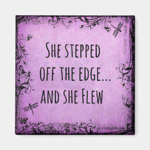 Imã Citação Inspiracional: Ela Saiu da Borda e