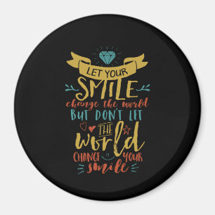 Imã Citação Inspiracional Permite Que Sorrimos Mudem