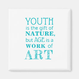 Imã Citação Inspiracional sobre Envelhecimento |