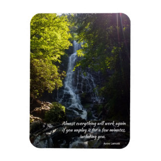 Ímã citação inspiradora - foto da natureza -