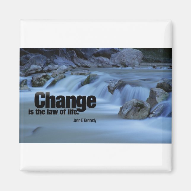 Imã Citação inspiradora, John F. Kennedy (Frente)