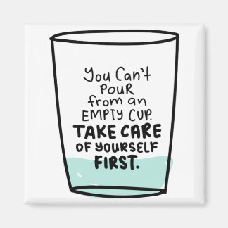 Imã Citação inspiradora sobre autoamor e autocuidado