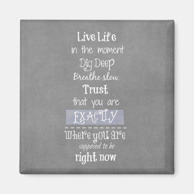 Imã Citação Inspirativa (Frente)