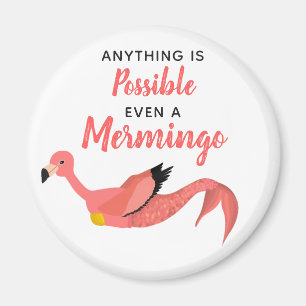 Imã Citação Inspirativa Flamingo, Sereia Rosa-Rosa-G