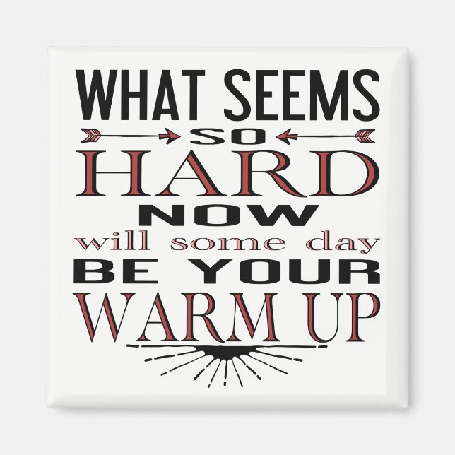 Imã Citação Motivacional da Dança de malhação (Frente)