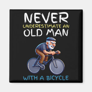 Imã Citação Motivacional de Bicicleta de Velho - Cicli