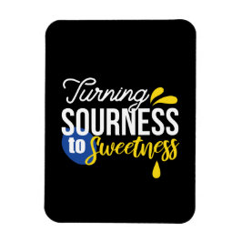 Ímã Citação Motivacional de Limão de Areia a Doce