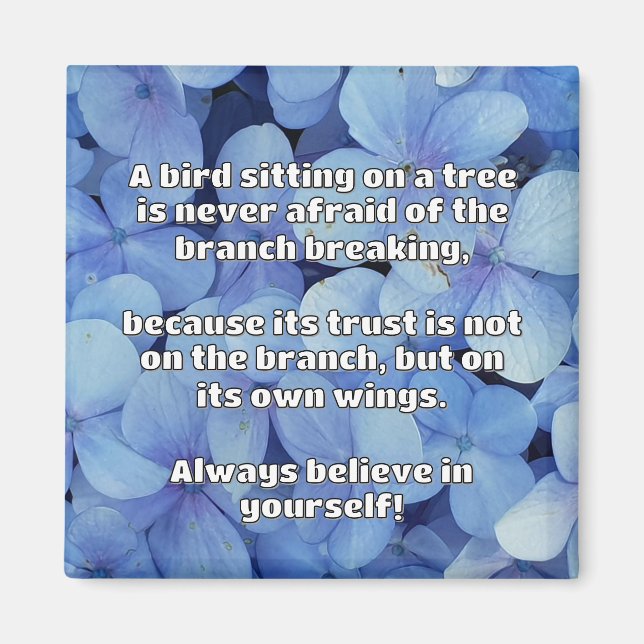 Imã Citação Positiva de Encorajamento Empath (Frente)