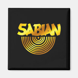 Imã Citação Sabian Amarela Básica Retro Divertida Vint